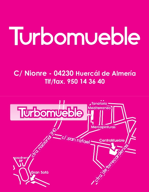 TURBOMUEBLE - C/ Nionre - HUERCAL DE ALMERIA - 950143640